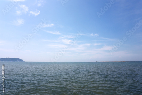 Fototapeta Naklejka Na Ścianę i Meble -  Sea and blue sky background.