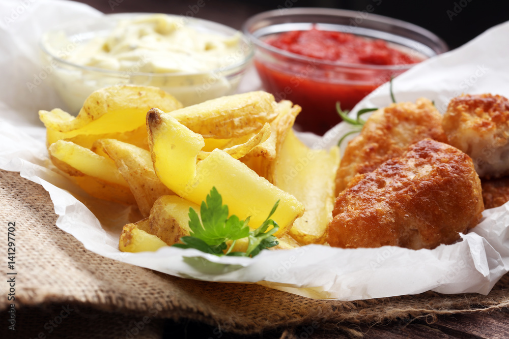 traditional British fish and chips
