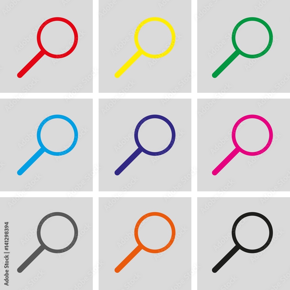 search icon stock vector illustration flat design search icon stock vector illustration flat design