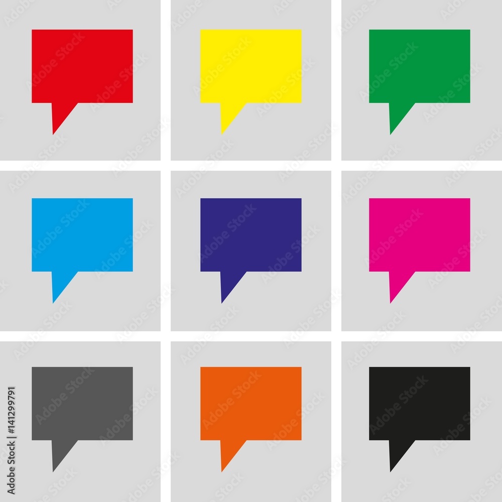 Speech Bubbles Icon. Chat pictogram icon stock vector illustration Speech Bubbles Icon. Chat pictogram icon stock vector illustration