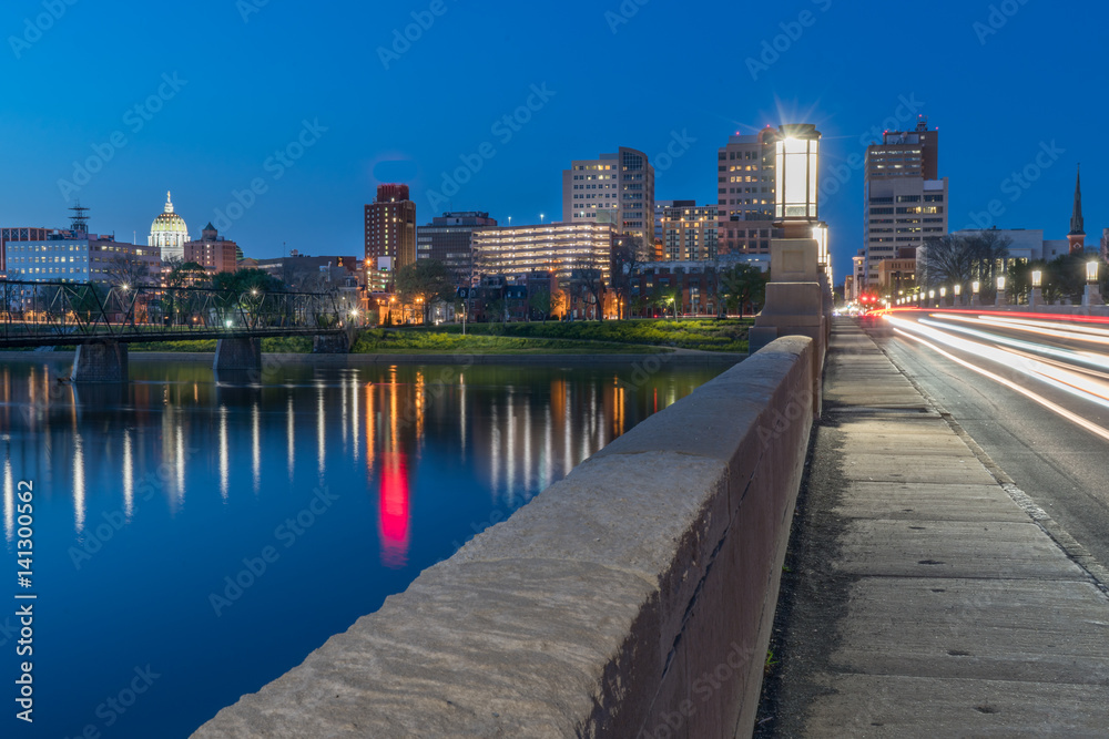 Harrisburg, Pennsylvania Night Skyline Harrisburg, Pennsylvania Night Skyline
