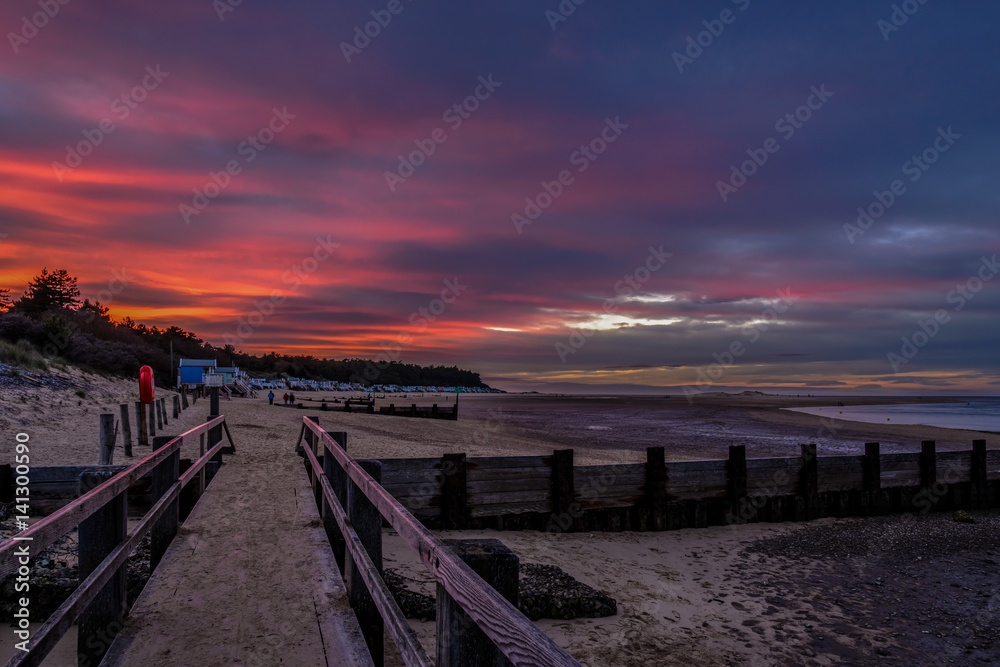 Sunset on Wells Beach