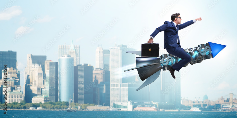 Businessman in start up business concept