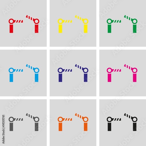barrier icon stock vector illustration flat design