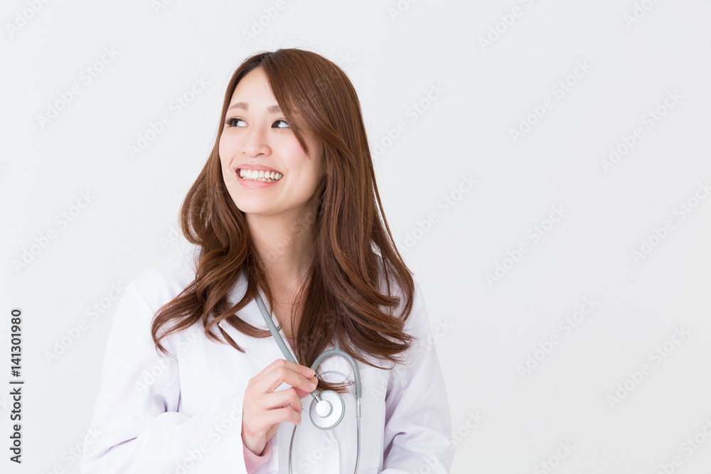 白衣の女性 白衣の女性