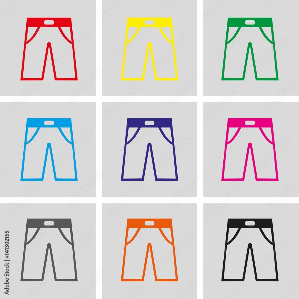 pants icon stock vector illustration flat design pants icon stock vector illustration flat design