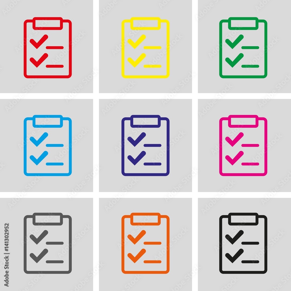 checklist icon stock vector illustration flat design checklist icon stock vector illustration flat design