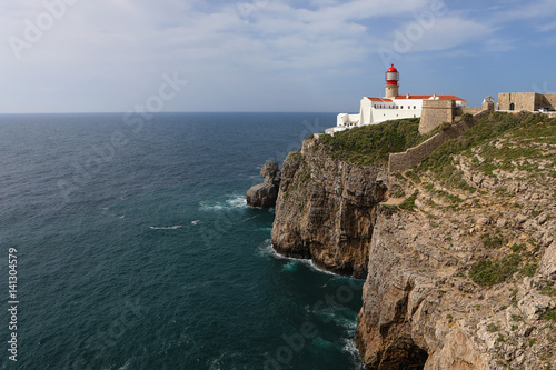 Cape St. Vincent Lighthouse nearSagres, Portugal