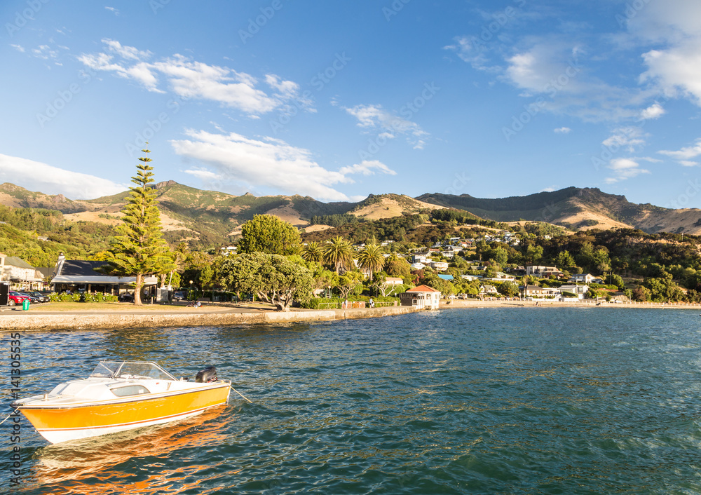 Obraz premium Akaroa in the Banks peninsula in New Zealand