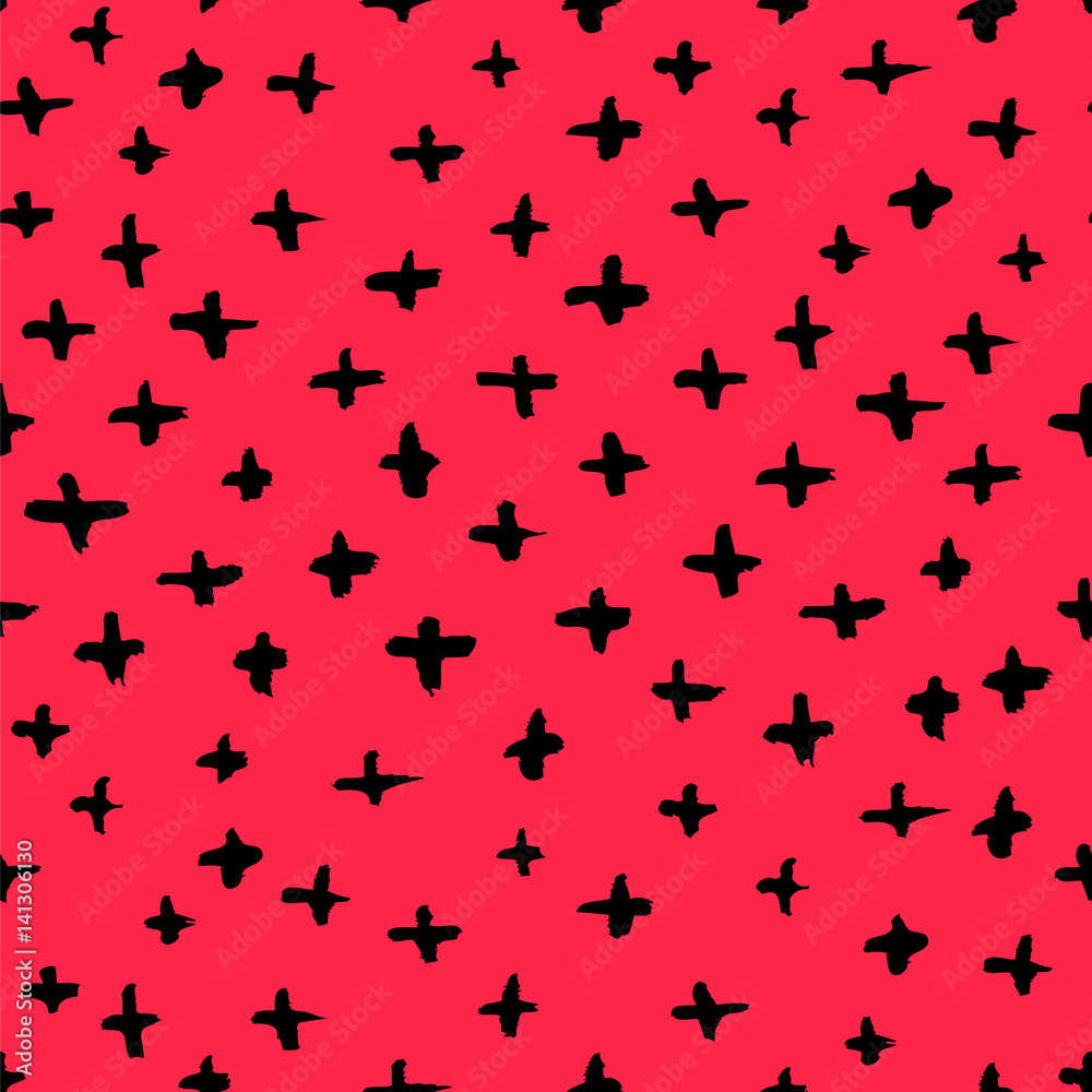 Seamless pattern of black spots
