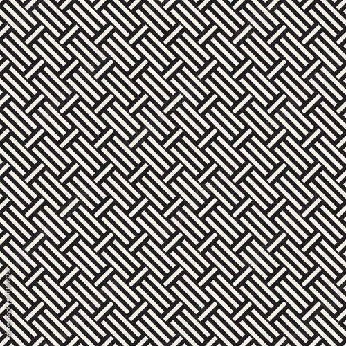 Abstract Geometric Pattern With Stripes Lattice. Seamless Vector Background