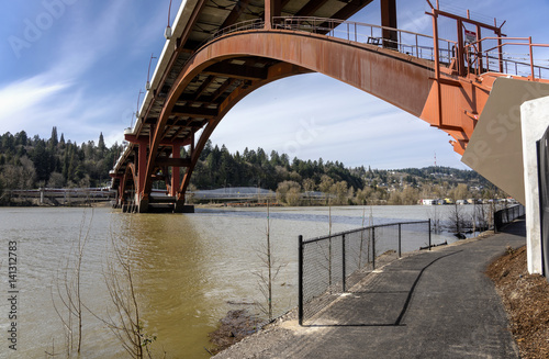 Sellwood bridge in Portland Oregon. photo