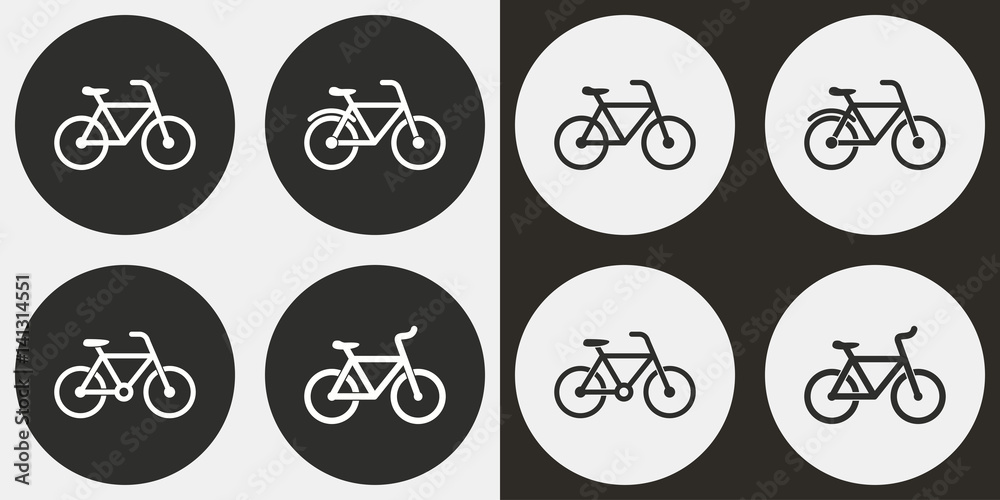 Bicycle icon set.
