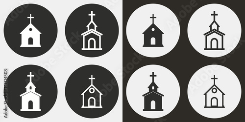 Church icon set.