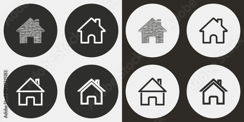 Home icon set.