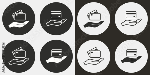 Credit card icon set.