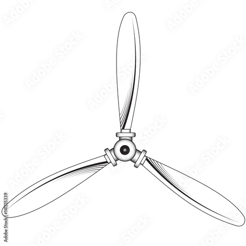 Propeller with three blades