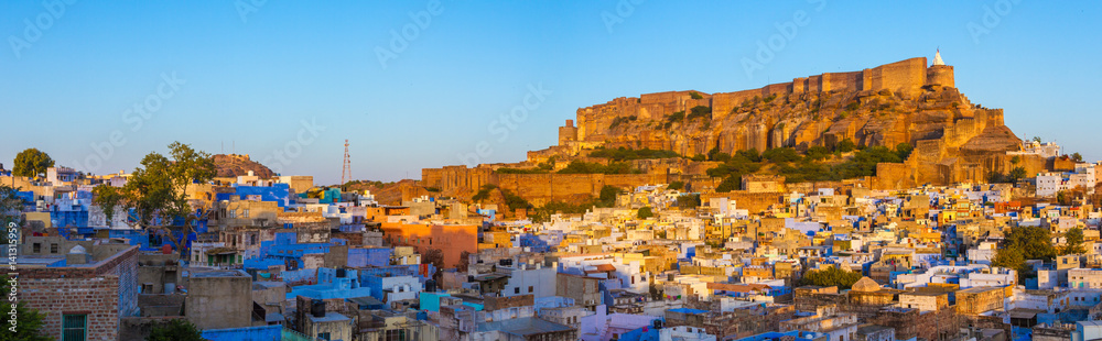 Blue city and Mehrangarh Fort