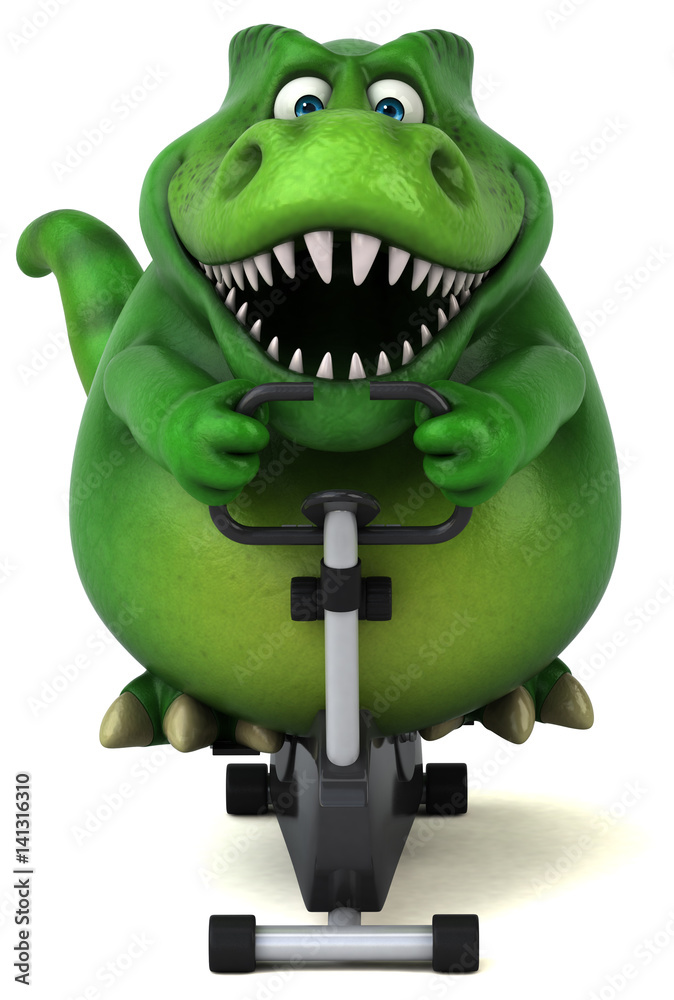 Fototapeta premium Fun dinosaur - 3D Illustration