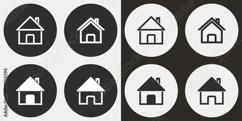 Home icon set.