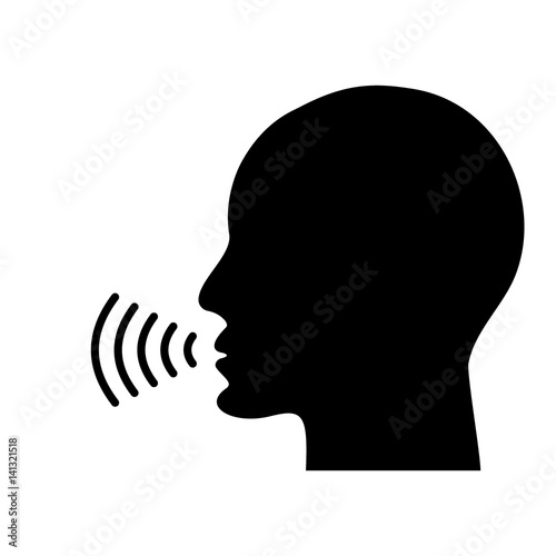 Voice talking icon