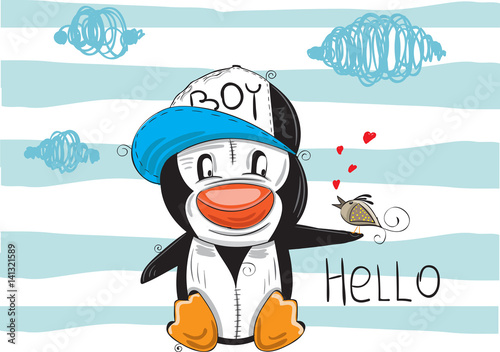 Cute Cartoon Penguin