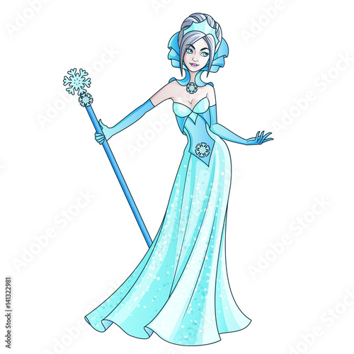 Snow Queen fairy tale character