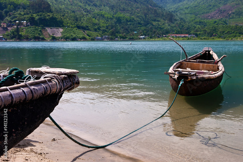 The boats on the river, sea, lake photo