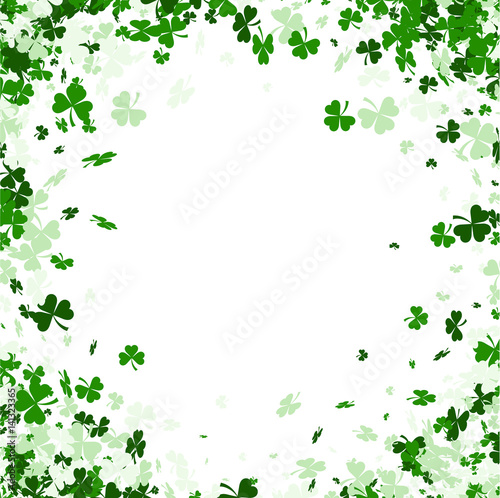 St. Patrick's day square background.