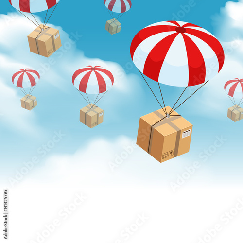 Parachute Parcel Delivery Composition