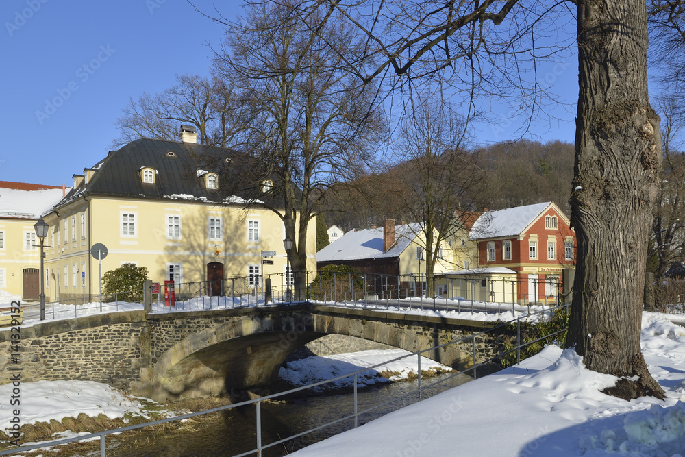 Fototapeta premium Großschönau im Winter