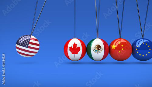 Photography USA Economy International Trading Impact Concept