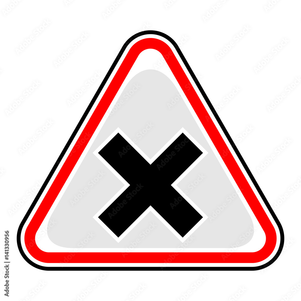 Obraz premium Mark Irritant Sign Triangular Sticker