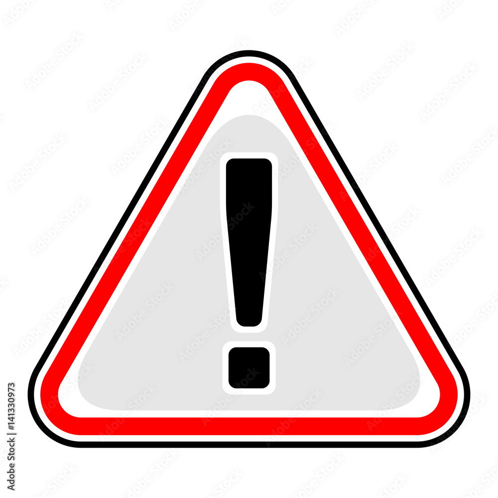 Exclamation Point Warning Attention Hazard Sign Exclamation Point Warning Attention Hazard Sign