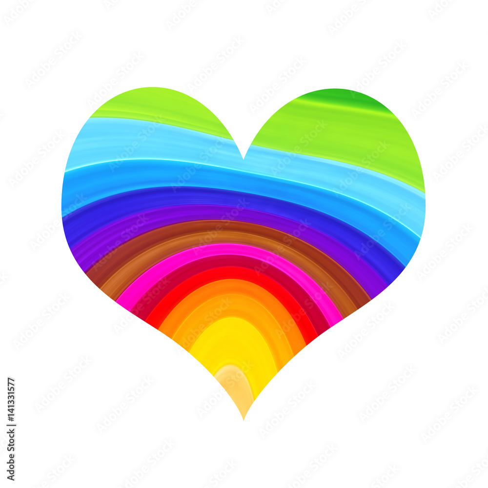 Abstract colorful heart Abstract colorful heart