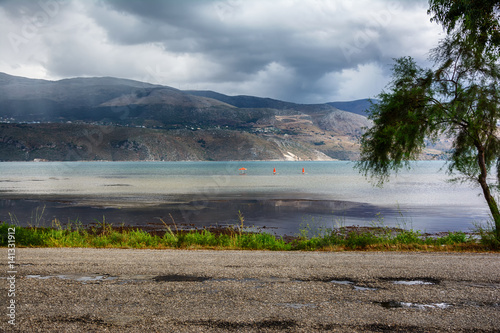 The road to Argostoli, Kefalonia, Greece photo