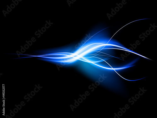 abstract neon light curved lines