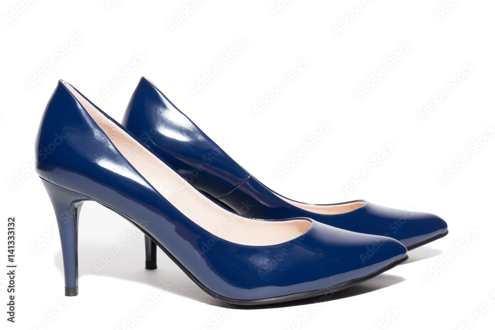 Obraz premium female shoes on a white background