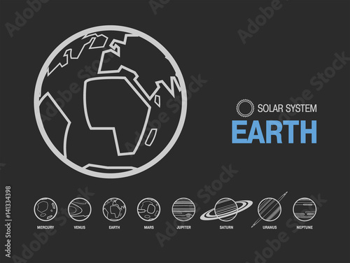 Vector Earth Planet