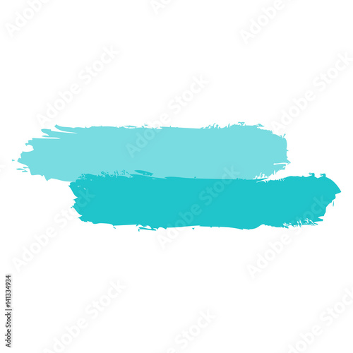 Two Green Tint Brushstroke Paint
