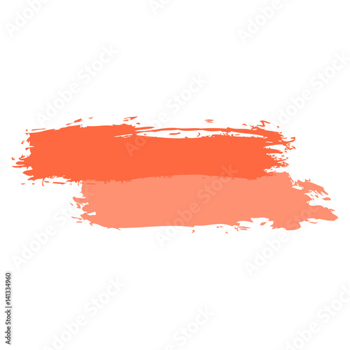 Two Red Tint Brushstroke Paint