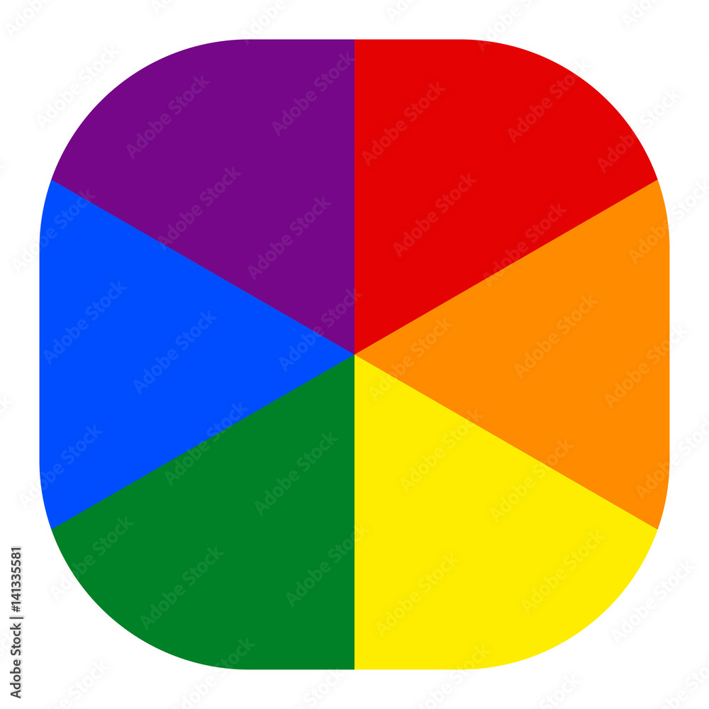 Rainbow Pride Flag LGBT Movement in Square Shape Rainbow Pride Flag LGBT Movement in Square Shape