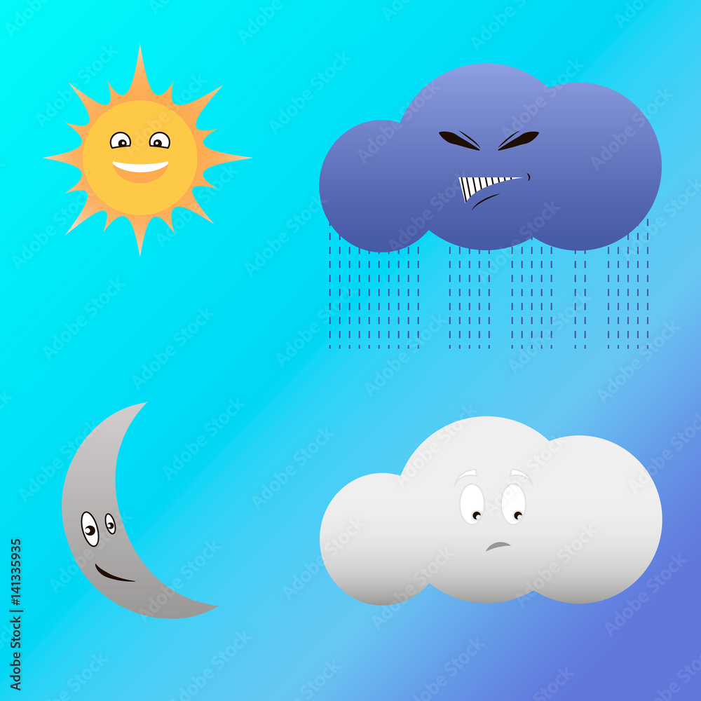 Obraz premium Набор эмоций