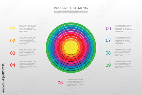 Vector business template for presentation.