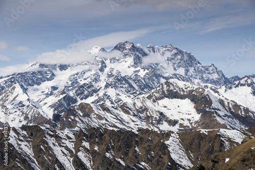 Italian Alps: Monte Rosa view from Valsesia valley, Piedmont, Italy