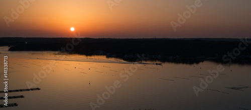Ago bay in sunrise time,Iseshima area,mie prefecture,tourism of japan