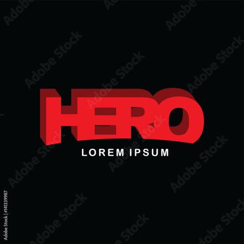 red block initial letter brand logo template logotype