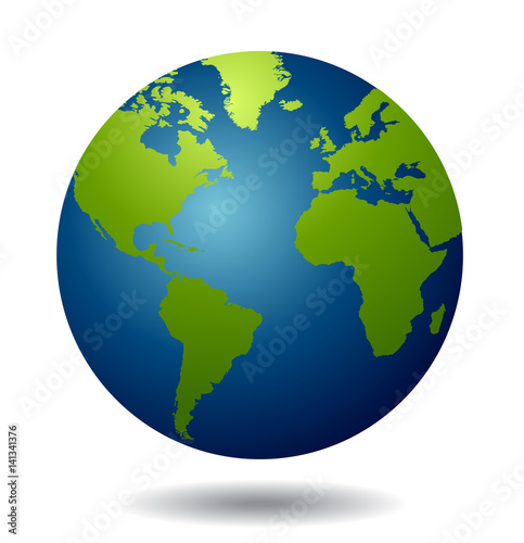 world globe vector © nezezon
