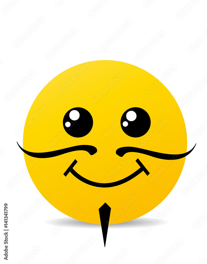 Modern yellow laughing happy smile Modern yellow laughing happy smile