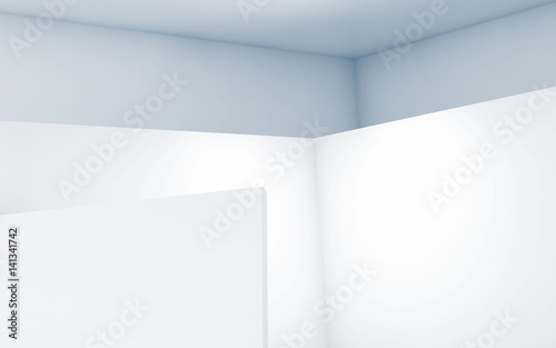 Wallpaper Mural Abstract empty interior, white walls 3 d Torontodigital.ca